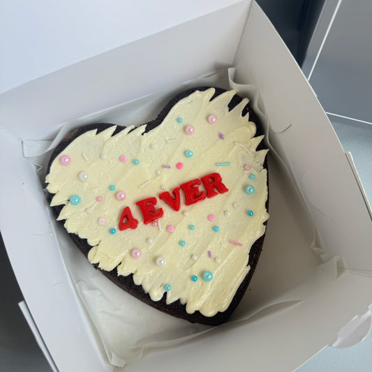 Heart Brownie Slab