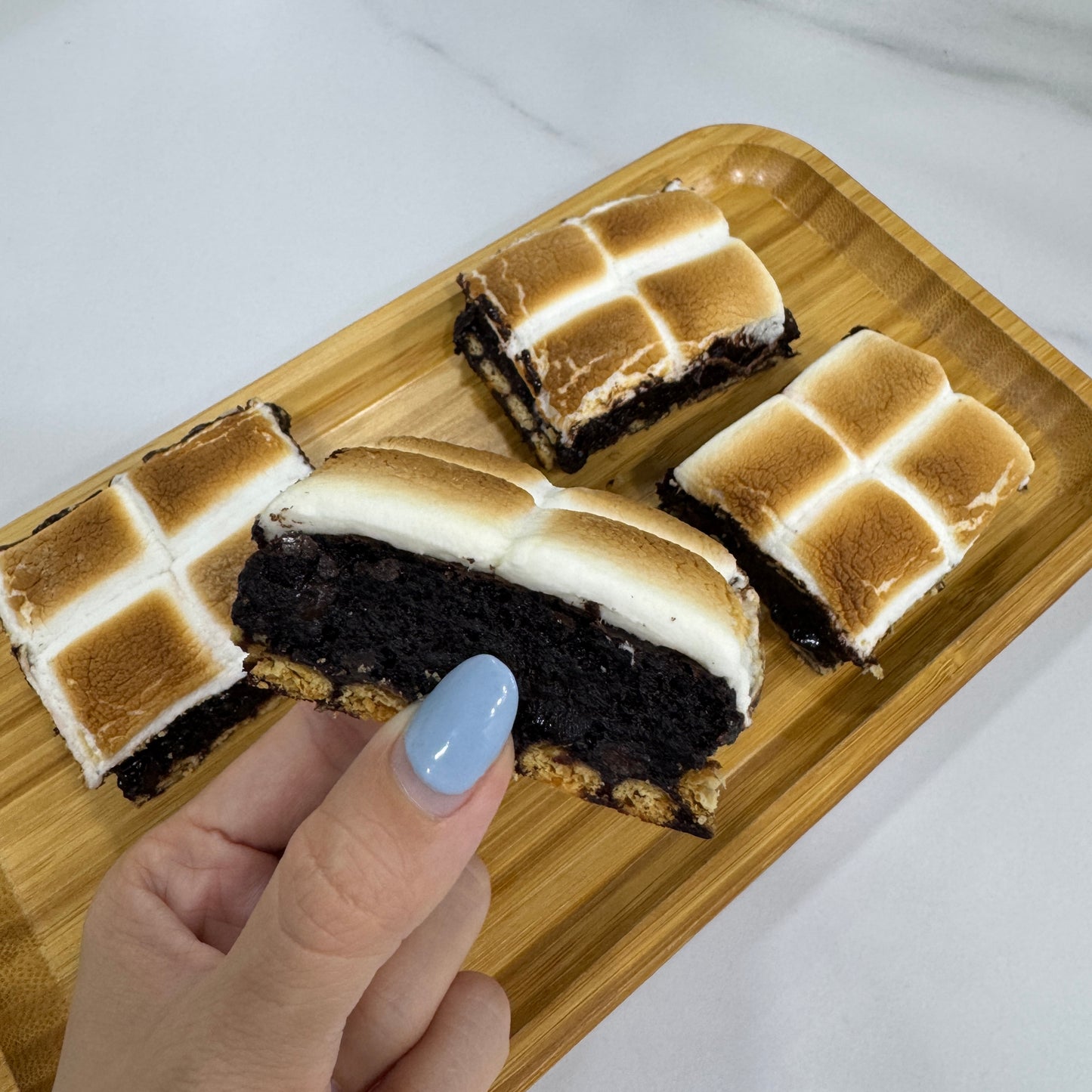 Smores Cloud Brownie Slab