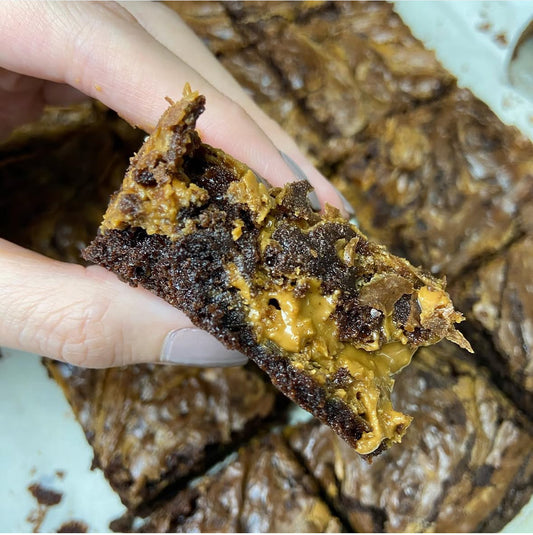 Biscoff Swirl Brownies