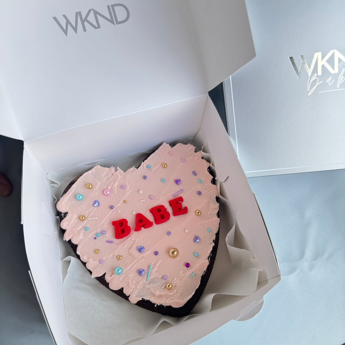 Heart Brownie Slab