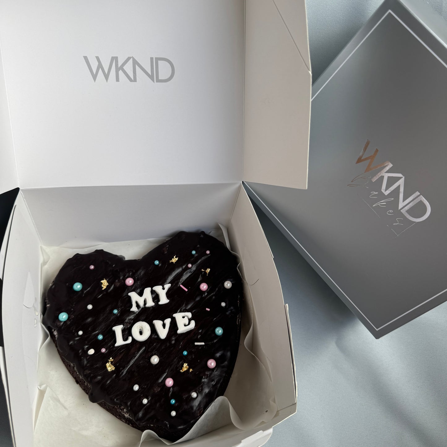 Heart Brownie Slab
